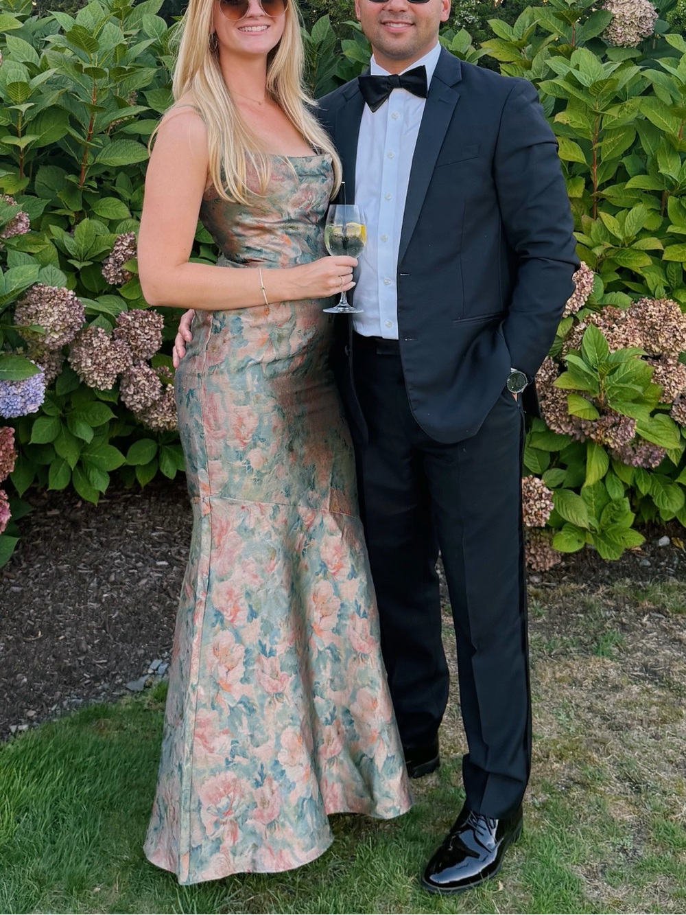 Azazie // Calantha Vintage Teal Maxi Dress